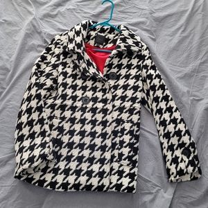EXPRESS Houndstooth Peacoat